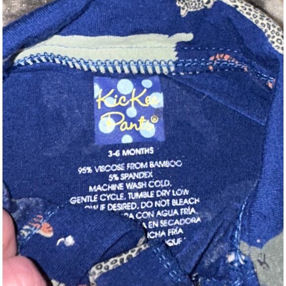 Kic Kee Pants Baby Boy Navy Blue Tigers Pattern Spring/Summer Romper 3-6 Months - Picture 2 of 3